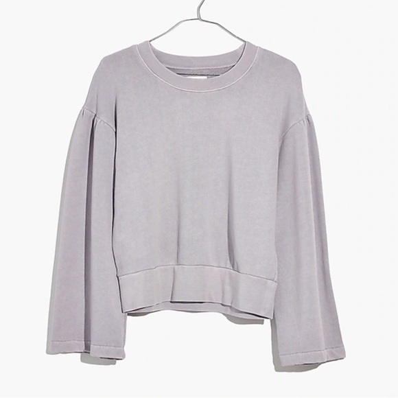 Madewell X Karen Walker Garment-Dyed Long Sleeve Crewneck Sweatshirt Size Medium - Picture 1 of 7